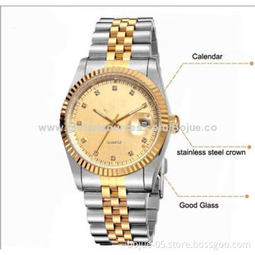2014 Business Watches with Japan Movement and Gold Color